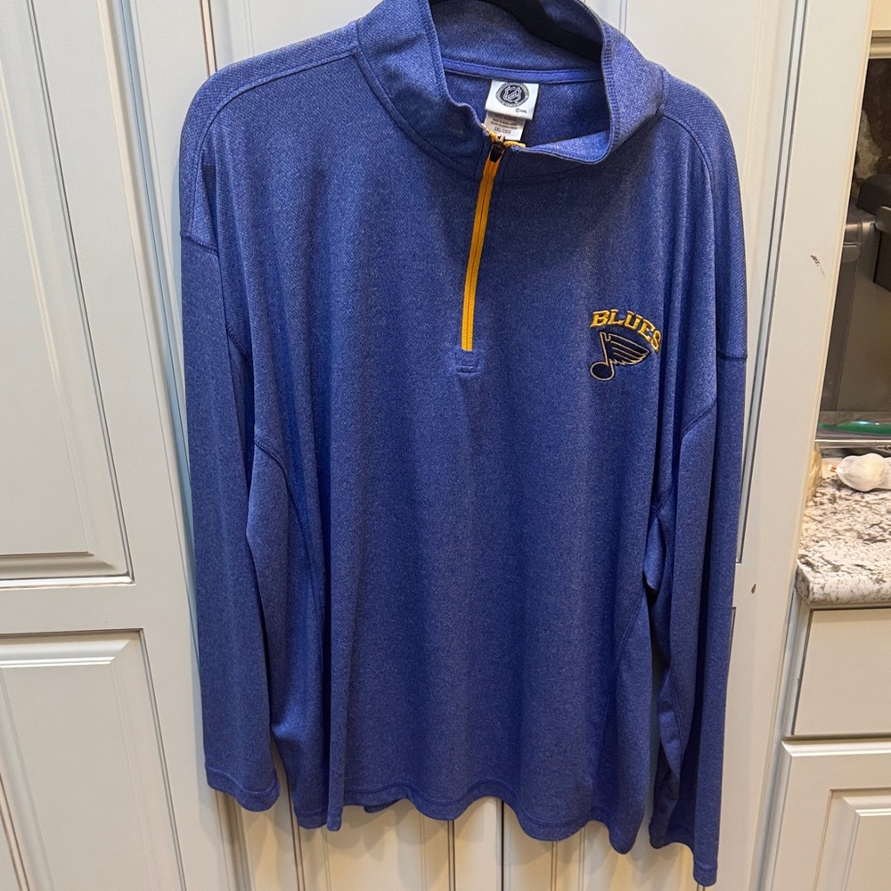NHL Blue Pullover with Yellow Detail